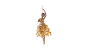 T3873 Gold Ballerina Ornament
