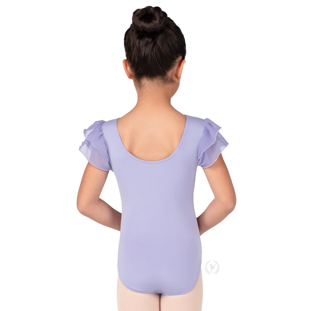4142C Child Flutter Sleeve Leotard