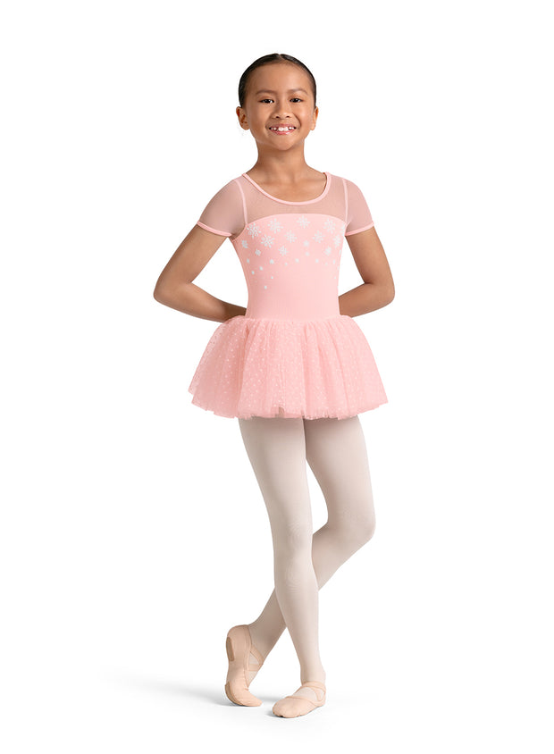 M20003C Child Short Sleeve Tutu Leotard