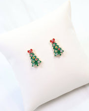 All is Calm Christmas Tree Stud Earring