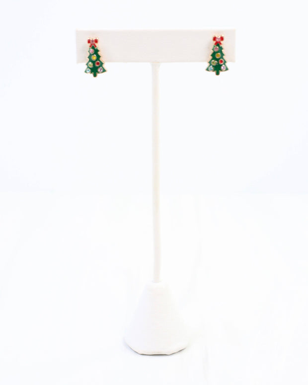 All is Calm Christmas Tree Stud Earring