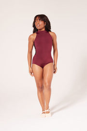 F12403W Embellish High Neck Leotard