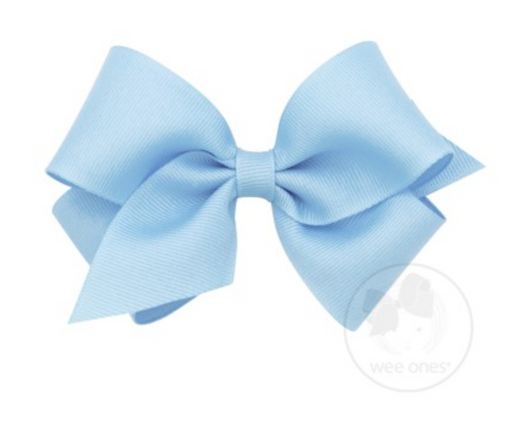 7662-G Small Solid Grosgrain Basic Bow