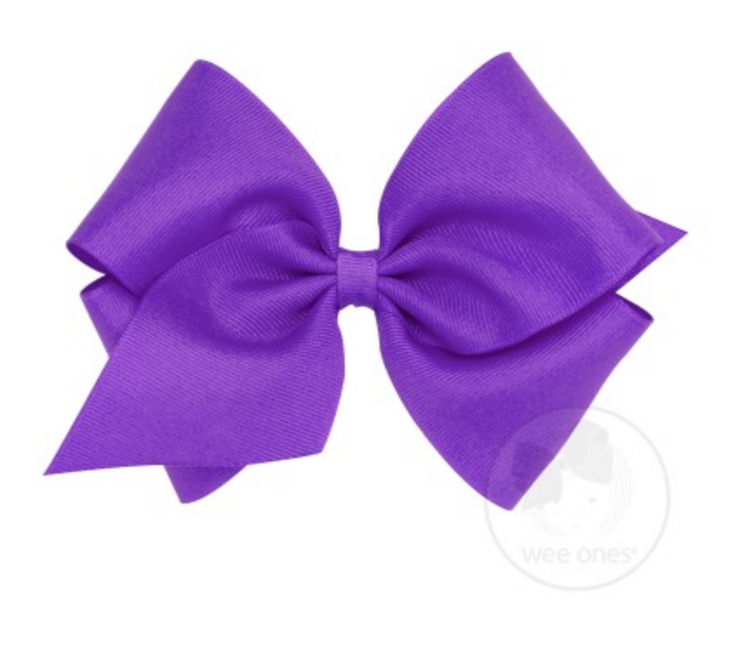 MKB-G King Mini Solid Grosgrain Bow