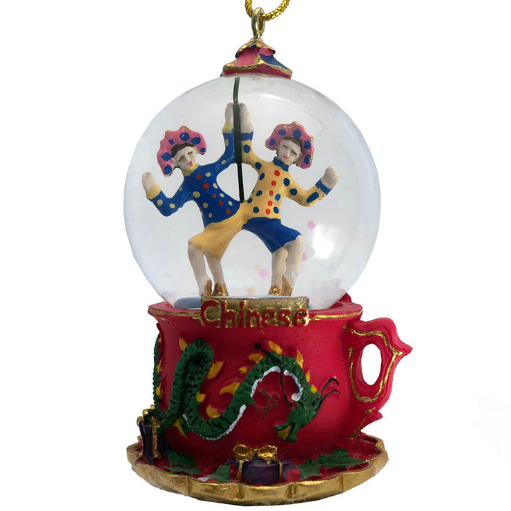Mini Chinese Dancers Snow Globe Ornament