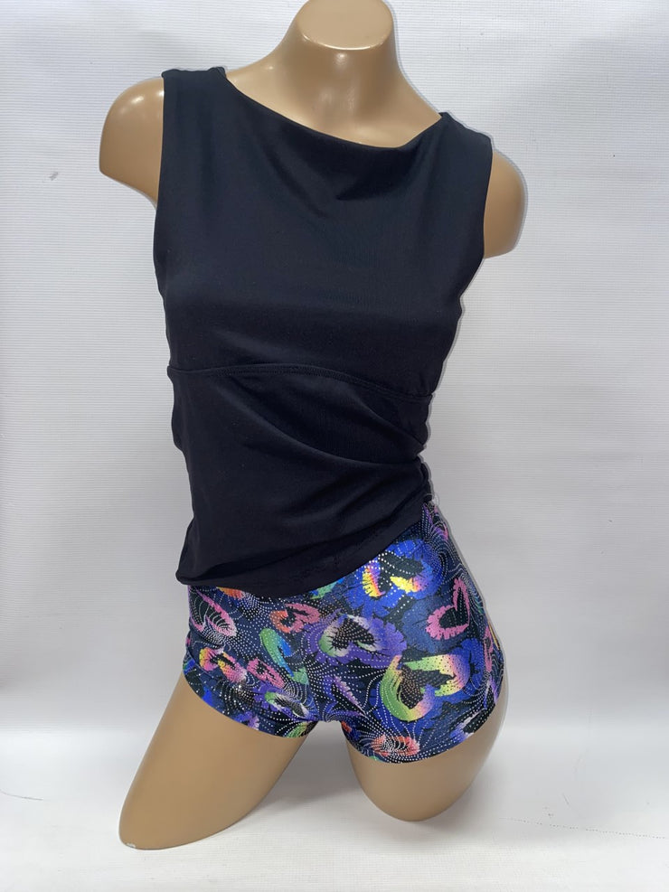 27825 2" Inseam Printed Metallic Shorts